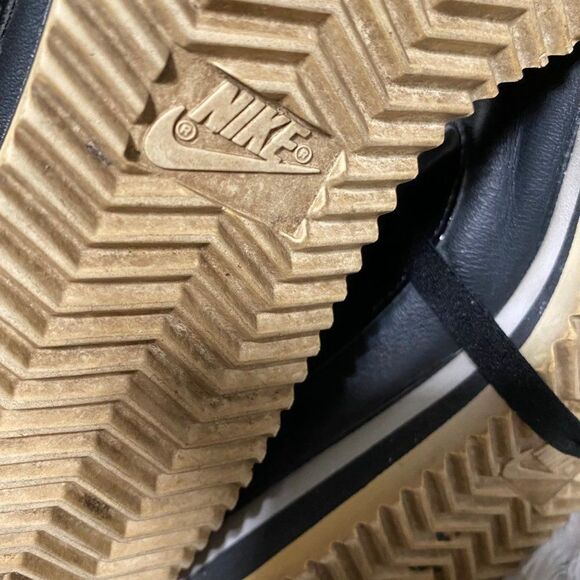 Nike men All black court, silver black reflector, black bike sign leather casual main image 5